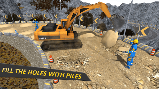 Uphill Highway Construction: Road Building Sim - عکس بازی موبایلی اندروید