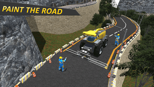 Uphill Highway Construction: Road Building Sim - عکس بازی موبایلی اندروید