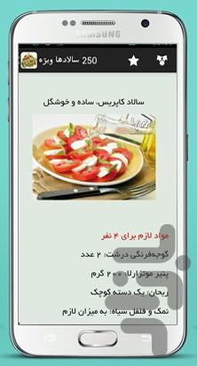 ۲۵۰ سالاد ویژه - عکس برنامه موبایلی اندروید