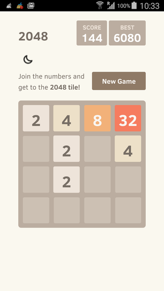 2048 Ultimate Challenger - Gameplay image of android game