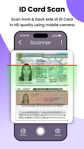 ID Card Scanner - Image screenshot of android app