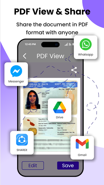 ID Card Scanner - عکس برنامه موبایلی اندروید