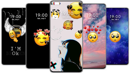 Android 14 emoji wallpaper on One Ui 51  roneui