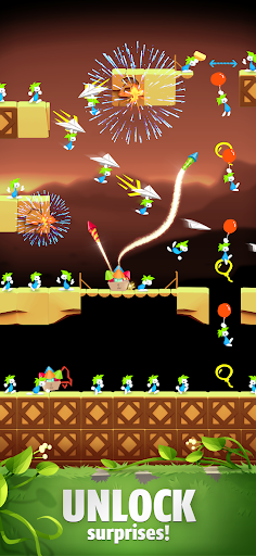 Lemmings: Puzzle Survival - Gameplay image of android game