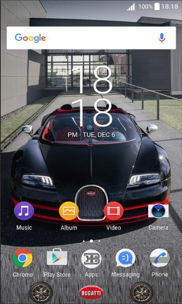 Bugatti veyron theme - Image screenshot of android app