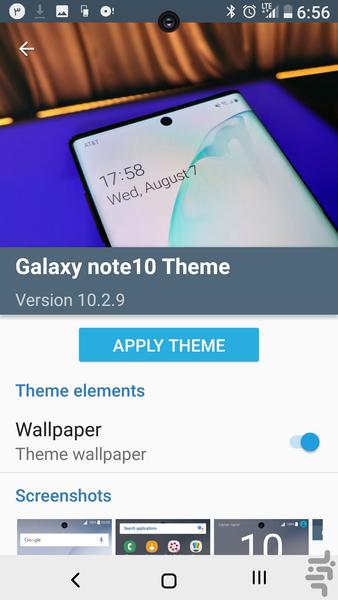 تم سامسونگ گلکسی نوت ۱۰ - Image screenshot of android app