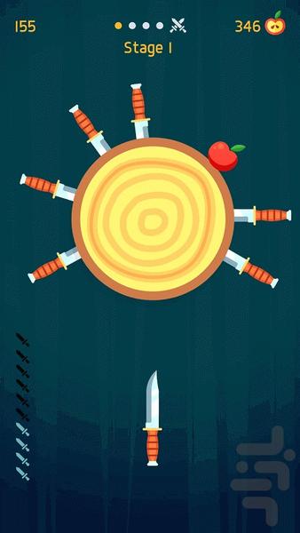 Knife hit - بازی چاقو - عکس بازی موبایلی اندروید