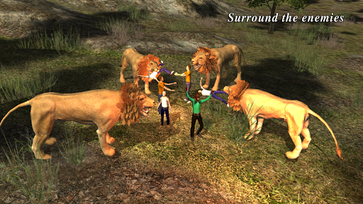 Lion Attack 3D Simulator - Gameplay image of android game