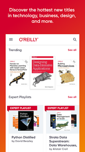 O'Reilly - عکس برنامه موبایلی اندروید