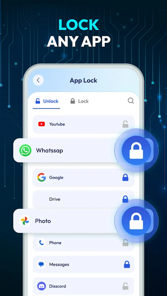 App Lock & Screen Lock - عکس برنامه موبایلی اندروید