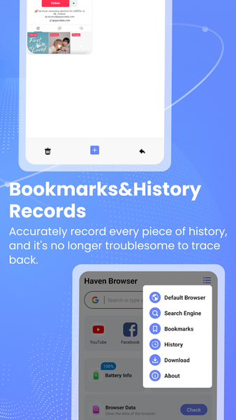 Haven Browser - عکس برنامه موبایلی اندروید