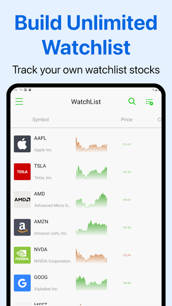 Stock Screener - Stock Screens - Image screenshot of android app