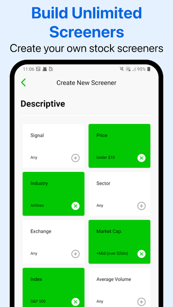 Stock Screener - Stock Screens - Image screenshot of android app