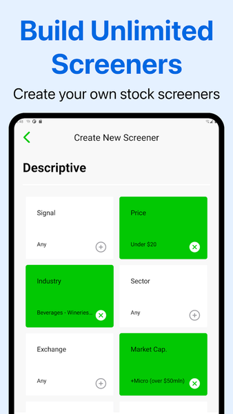 Stock Screener - Stock Screens - Image screenshot of android app