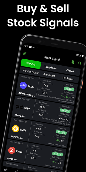 Penny Stocks - Stocks Alert - Image screenshot of android app