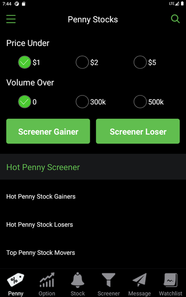 Penny Stocks - Stocks Alert - Image screenshot of android app