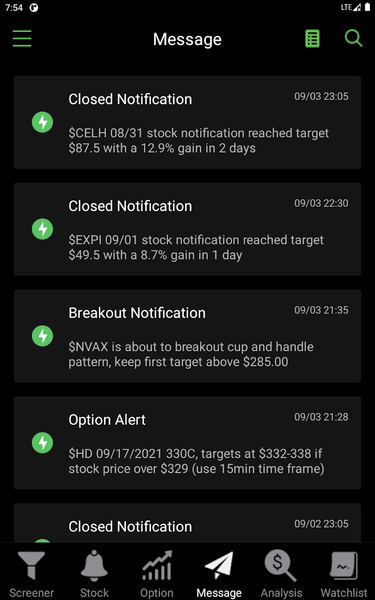 Stock Scanner - Market Mover - Image screenshot of android app