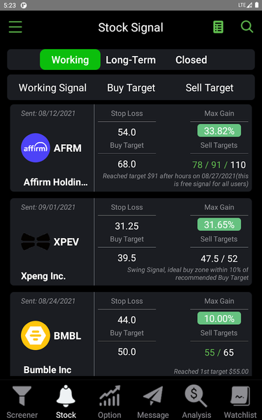 Stock Scanner - Market Mover - Image screenshot of android app