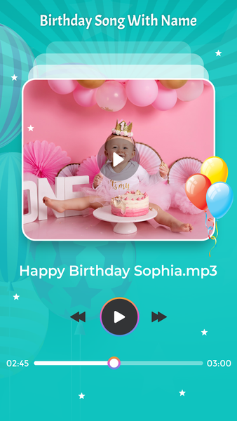 Birthday Song With Name - Image screenshot of android app