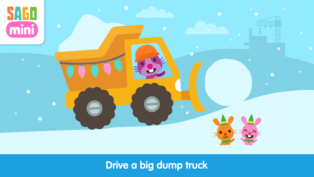 Sago Mini Snow Trucks - Image screenshot of android app