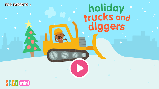 Sago Mini Holiday Trucks and Diggers - Image screenshot of android app