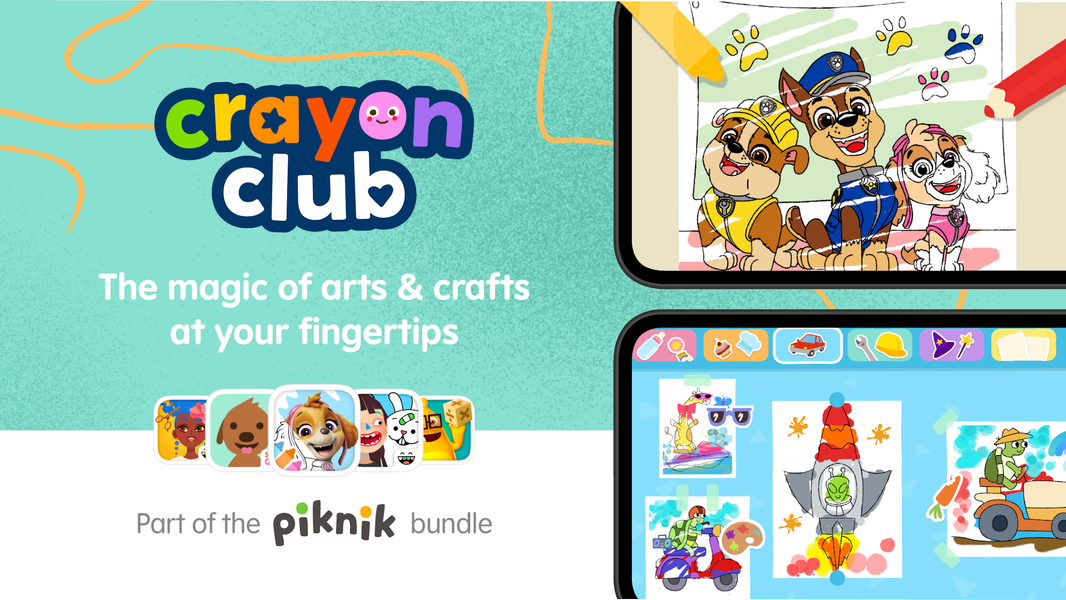 Crayon Club: Color PAW Patrol - عکس بازی موبایلی اندروید