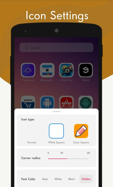 EasyHome Screen : Minimalistic - عکس برنامه موبایلی اندروید