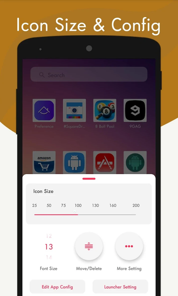 EasyHome Screen : Minimalistic - عکس برنامه موبایلی اندروید