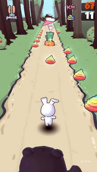 Thỏ bảy màu-the running rabbit - عکس بازی موبایلی اندروید