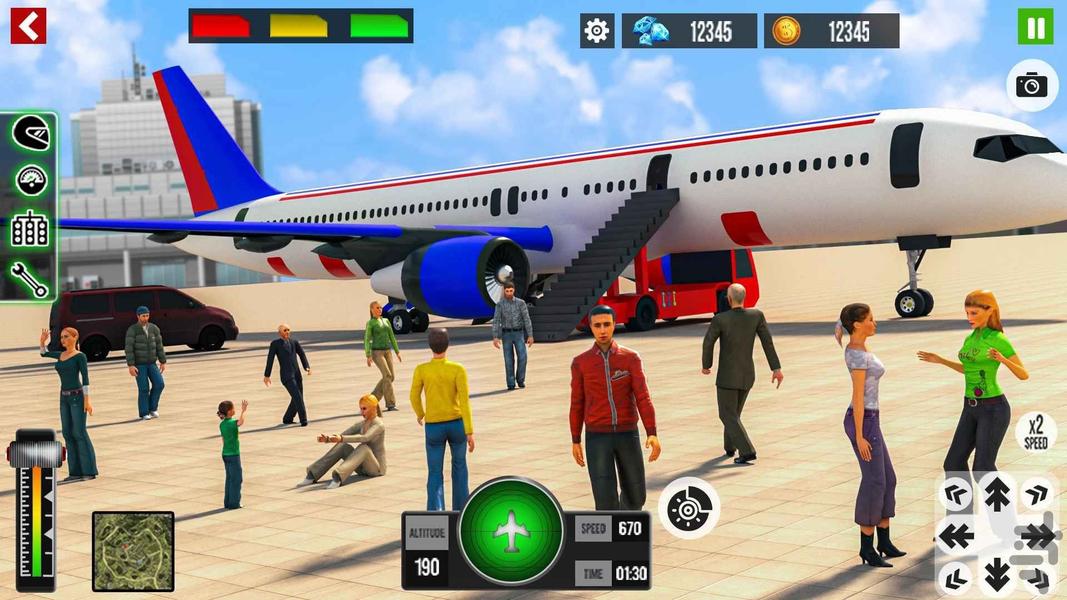 خلبان هواپیما I بازی جدید شبیه سازی - عکس بازی موبایلی اندروید