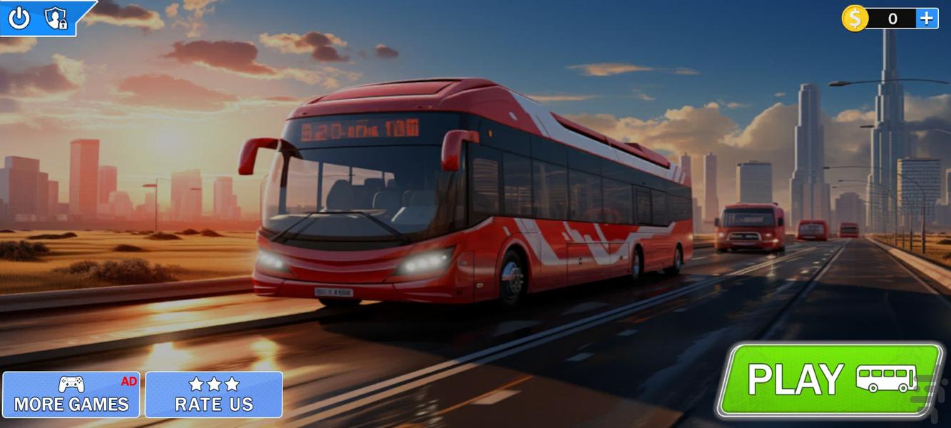 بازی رانندگی با اتوبوس:اتوبوس سواری - عکس بازی موبایلی اندروید