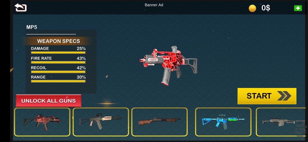 تفنگ بازی I کانتر I بازی اکشن - Gameplay image of android game