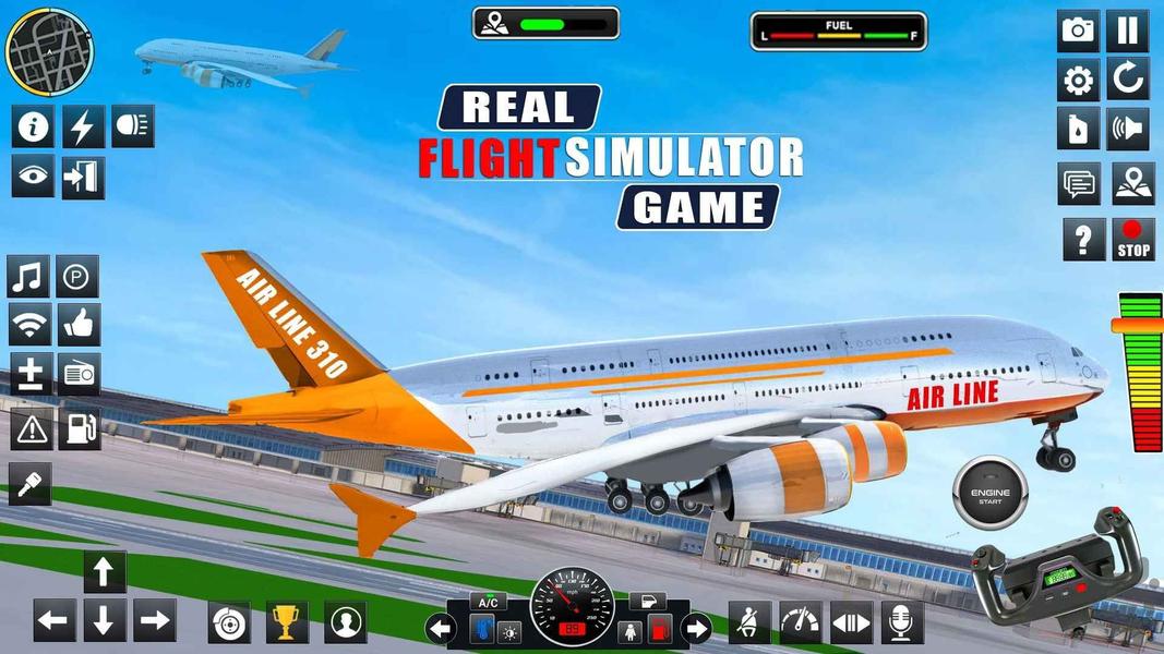 بازی جدید خلبان هواپیما - Gameplay image of android game