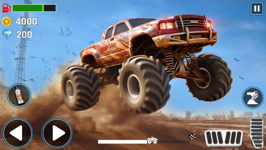 بازی ماشین هیولا I ماشین مسابقه ای - عکس بازی موبایلی اندروید