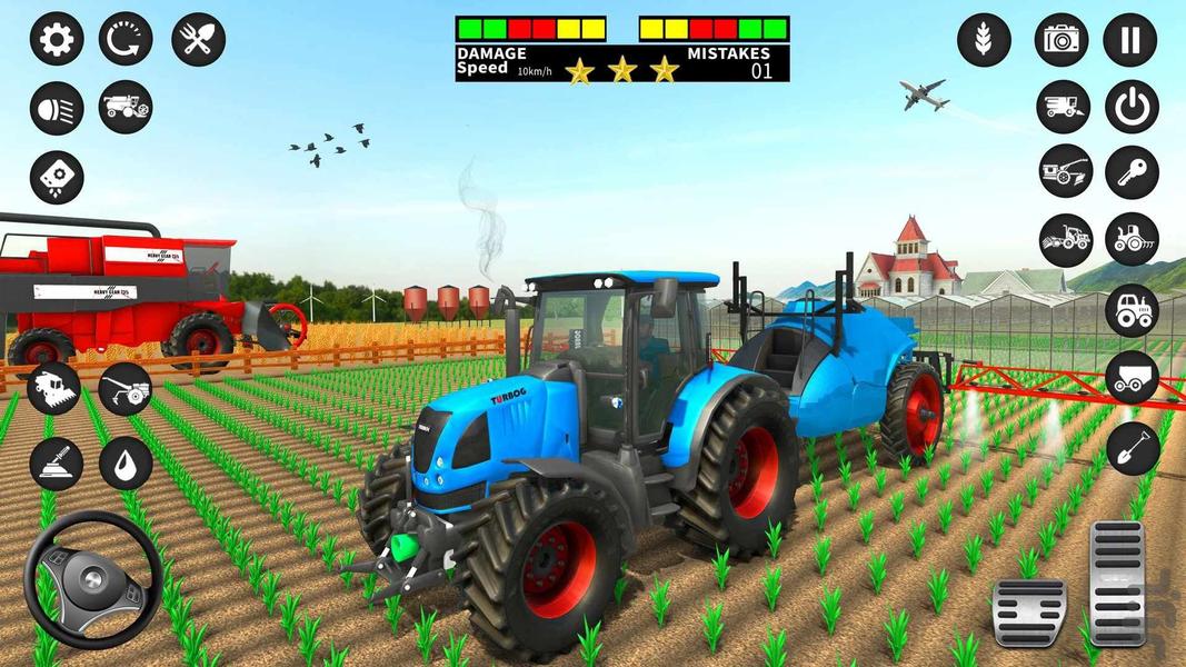 بازی ماشین تراکتور I مزرعه داری - عکس بازی موبایلی اندروید