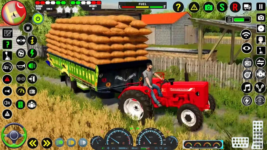 بازی ماشین تراکتور I بازی مزرعه داری - Gameplay image of android game