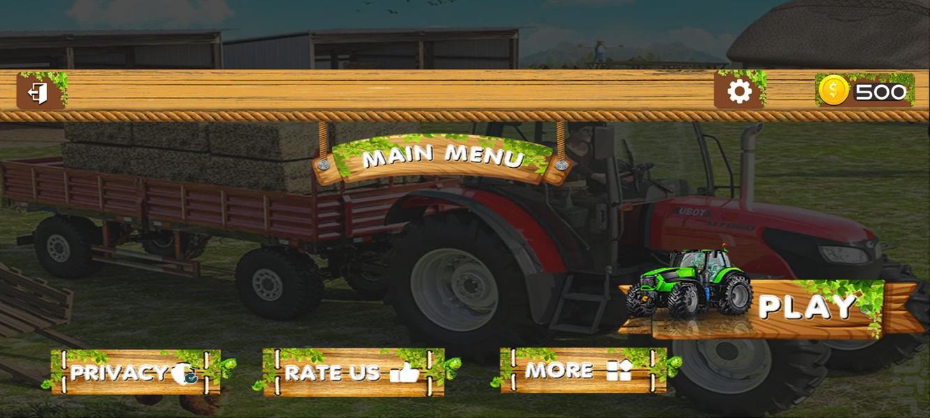 بازی ماشین تراکتور I بازی مزرعه داری - Gameplay image of android game