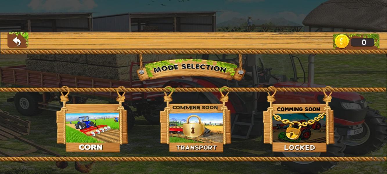 بازی ماشین تراکتور I بازی مزرعه داری - Gameplay image of android game