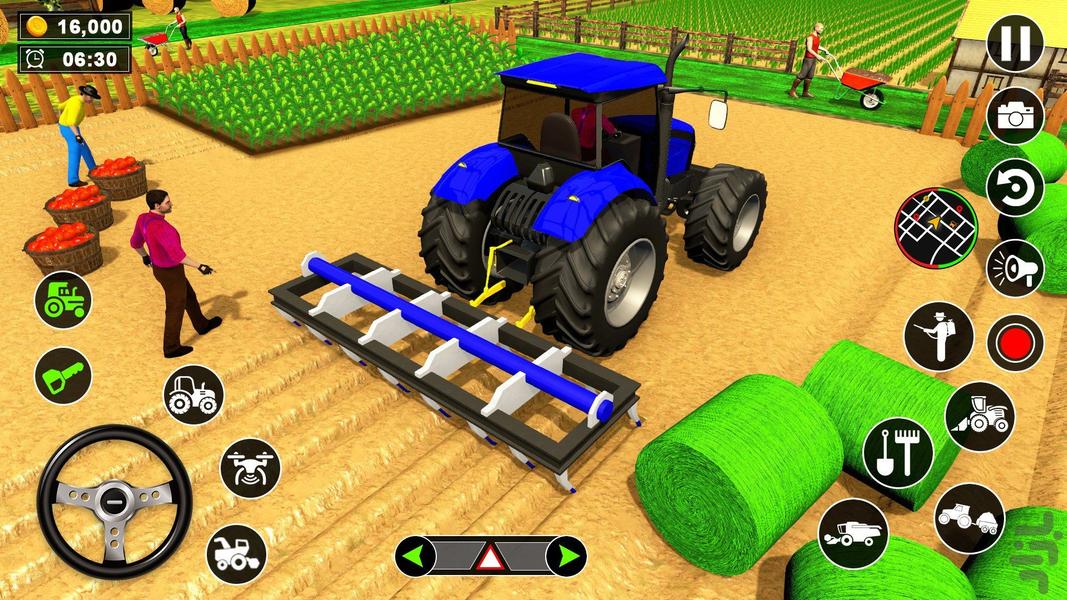 بازی ماشین تراکتور I بازی مزرعه داری - عکس بازی موبایلی اندروید