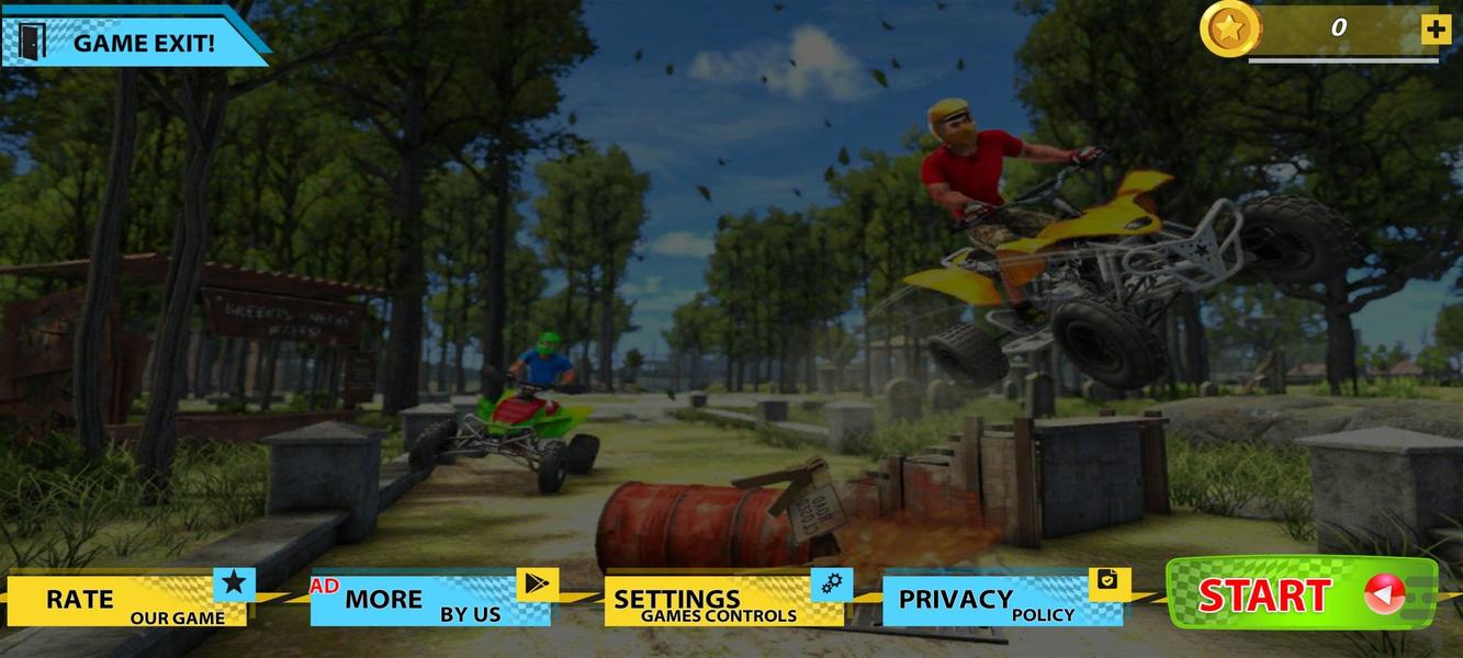 بازی موتور چهار چرخ:موتور سواری - عکس بازی موبایلی اندروید