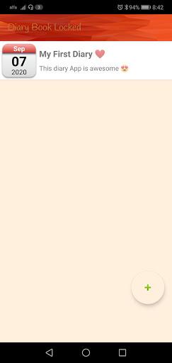 Diary Book - Image screenshot of android app
