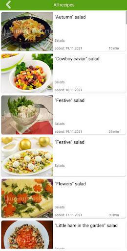 Salad recipes - عکس برنامه موبایلی اندروید