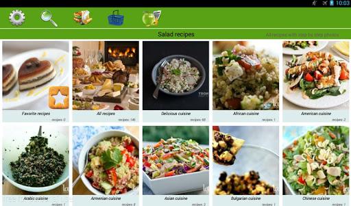 Salad recipes - عکس برنامه موبایلی اندروید