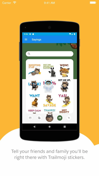 Trailmoji - Image screenshot of android app