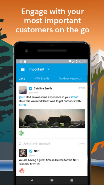 Salesforce Social Studio - Image screenshot of android app