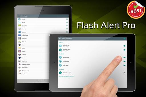 flash alert pro - Image screenshot of android app