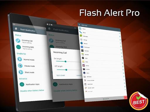 flash alert pro - Image screenshot of android app