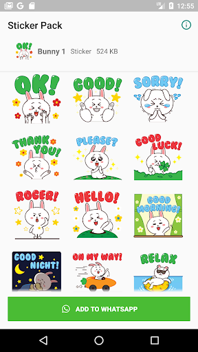 Bunny Sticker - عکس برنامه موبایلی اندروید