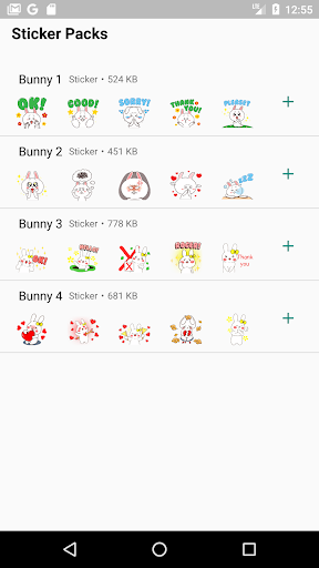 Bunny Sticker - عکس برنامه موبایلی اندروید