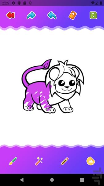 دفتر رنگ آمیزی (نقاشی کودکانه) - Image screenshot of android app